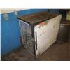 Image 2 : Metal Wire Mesh Cabinet w/ Door & Contents: Power Tools & Batteries, Boots, etc