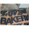 Image 2 : Love's Bakery Thrift Store Lettering 75"L