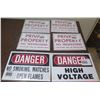Image 1 : Qty 6 Signs: 4 Private Property No Trespassing, 1 High Voltage, 1 No Smoking