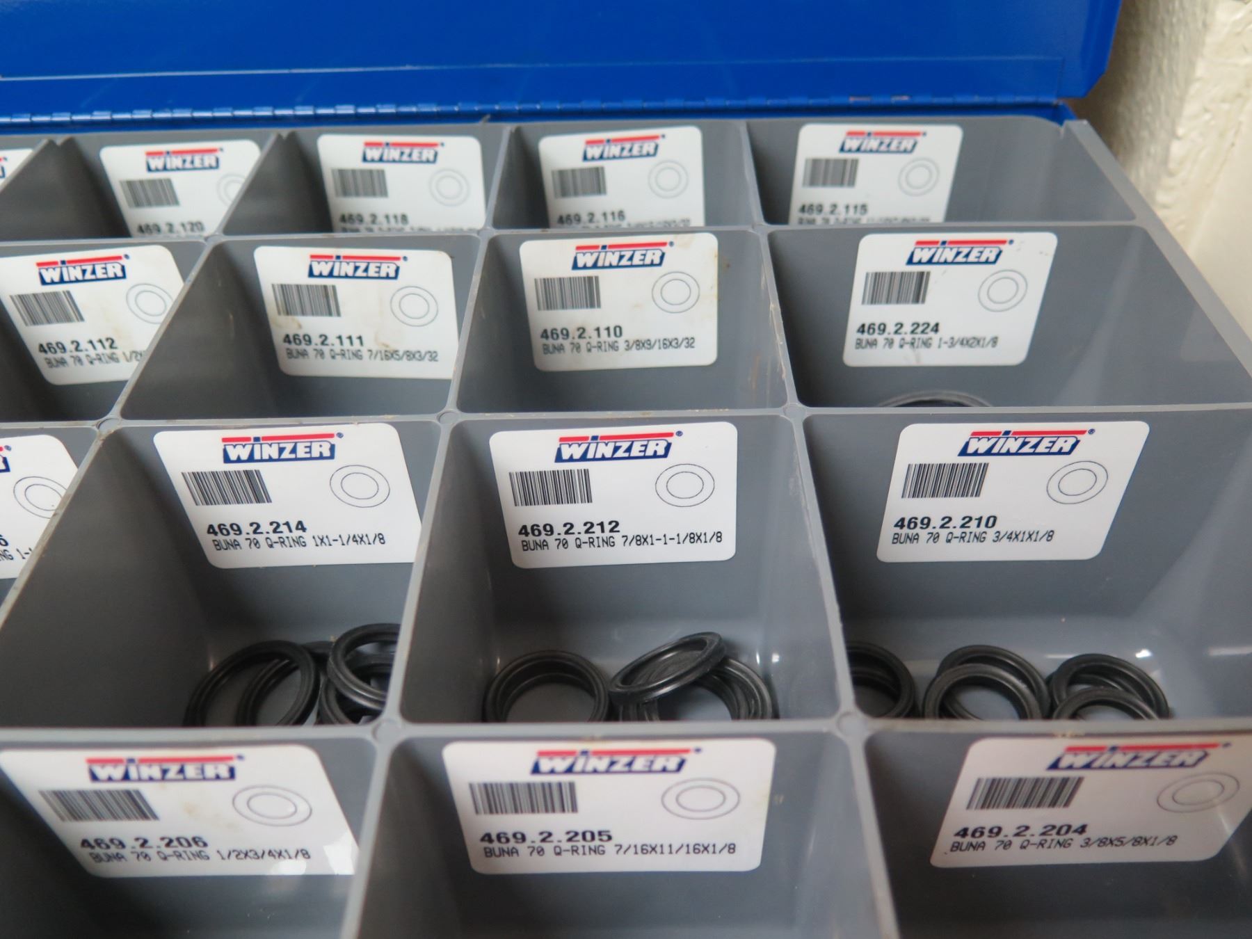 Qty 2 LocTite O-Ring Making Kits in Hard Case & Metal O-Ring Storage Box