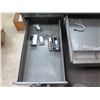 Image 2 : Metal Shop Desk 60"x30"x29"H w/ 6 Drawers, Chair & Contents: First Aid Kits, etc
