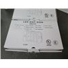 Image 2 : Qty 3 LED Exit Sign 120/277V New in Box 35GK26