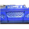 Image 6 : Qty 40 Blue Stackable Square Heavy Plastic Bread Trays 4” Deep
