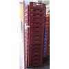 Image 1 : Qty 30 Brown Stackable Square Heavy Plastic Bread Trays 6” Deep