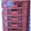 Image 4 : Qty 30 Brown Stackable Square Heavy Plastic Bread Trays 6” Deep