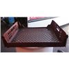 Image 6 : Qty 30 Brown Stackable Square Heavy Plastic Bread Trays 6” Deep