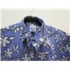 Image 2 : New Love's Logo Blue Print Aloha Shirt, Size M