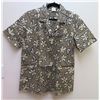 Image 1 : New Love's Logo Brown Floral Print Aloha Shirt, Size L