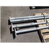 Image 2 : Qty 4 Footed Metal Pipes Misc Lengths Including 98"L x 2.5" Diameter (Pipe)