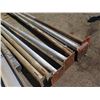Image 2 : Qty 8 Footed Metal Poles Misc Lengths Including 248"L, 12" Square (Foot)