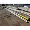 Image 8 : Qty 8 Footed Metal Poles Misc Lengths Including 248"L, 12" Square (Foot)
