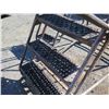 Image 8 : Qty 2 Metal Step Rolling Access Aisle Warehouse Ladder Stairs