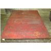 Image 1 : Low Metal Diamond Plate Table 36" x 48" x 12"H