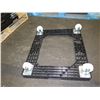 Image 4 : Qty 15 Square Plastic Mobile Rolling Dolly 27" x 23" x 8"H