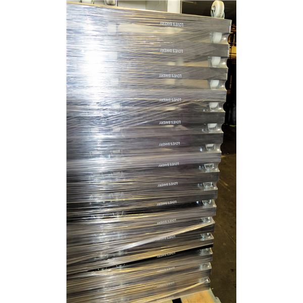 Qty 15 Square Plastic Mobile Rolling Dolly 27" x 23" x 8"H