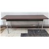 Image 1 : Wood Laminate Table w/ Metal Legs 73" x 20" x 29"H