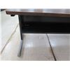 Image 2 : Wood Laminate Table w/ Metal Divider & Legs 60" x 30" x 26"H