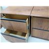 Image 4 : Qty 3 Wooden 2 Drawer Cabinets 26" x 17" x 30"H
