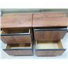 Image 5 : Qty 3 Wooden 2 Drawer Cabinets 26" x 17" x 30"H