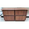 Image 1 : Qty 3 Wooden 2 Drawer Cabinets 26" x 17" x 30"H