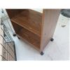 Image 8 : Multiple Rolling Storage Cabinets: Wood, Pressboard & Metal & Printer Table