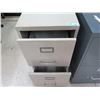 Image 3 : Qty 2 Metal 2 Drawer File Cabinets - 1 Steelmaster w/ Key