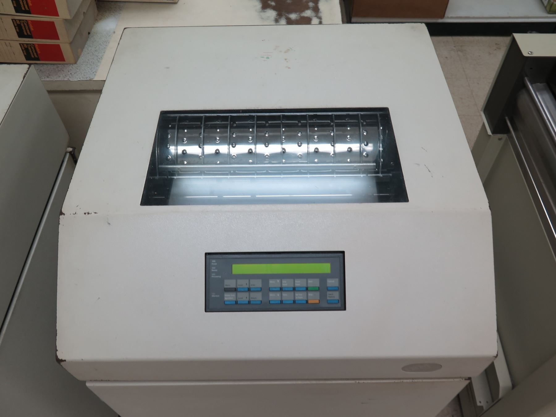Ibm Line Printer Qty 2 IBM 6400 Line Matrix Printers & Standard Register 1900 Separator ...