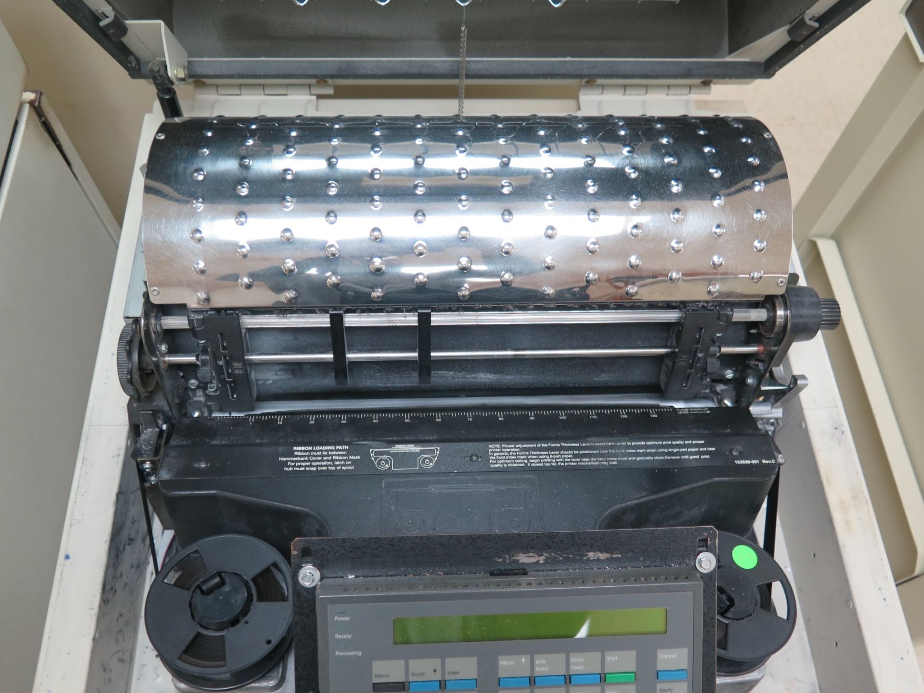 Ibm Line Printer Qty 2 IBM 6400 Line Matrix Printers & Standard Register 1900 Separator ...
