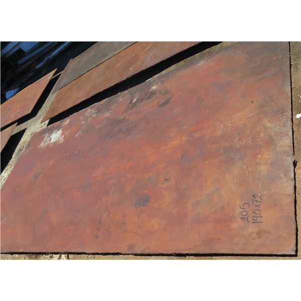 Metal Sheet Plate 145" x 72" x 0.6" Thick