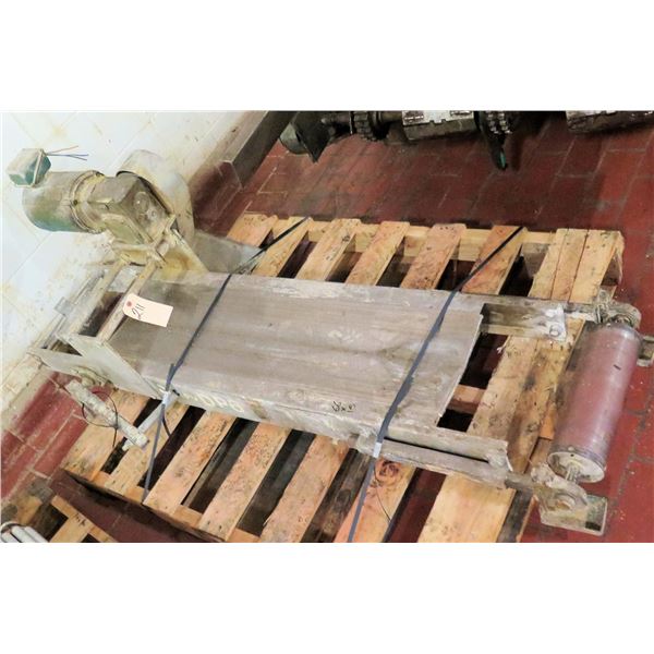 Metal Conveyor Section w/ Roller Ends 66"L x 15"W