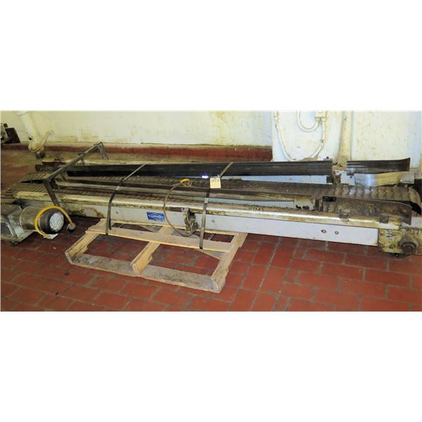 Pallet Lanham Metal 2 Belt Conveyor Section 117"L x 24"W