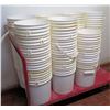 Image 1 : Multiple White 5 Gallon Buckets & Rolling Cart