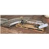 Image 1 : Metal Semi-Circle Conveyor Belt System 140"L x 38"W