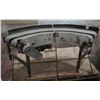 Image 1 : Metal Semi-Circle Conveyor Belt System 87"L x 28"W