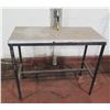 Image 1 : Table w/ Korea Hyundai Steel Legs 40" x 18" x 39"H w/ Excell EZ-Cut Bag Sealer