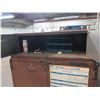 Image 2 : Rolling Metal Toolbox w/ 2 Inside Shelves & Top Cabinet w/ Contents