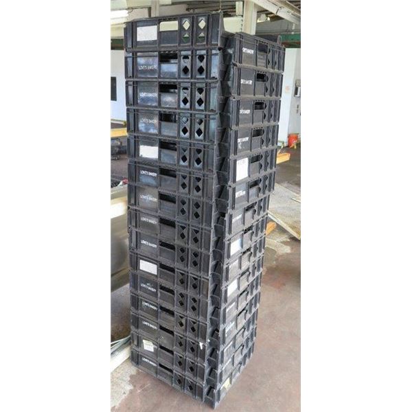 Qty 30 Black Heavy Duty Stackable Bread Trays 26” x 21.5” x 5.5”