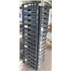 Image 1 : Qty 30 Black Heavy Duty Stackable Bread Trays 26” x 21.5” x 5.5”