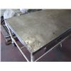 Image 2 : Metal Table with Drawers 96" x 40" x 36H