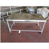 Image 1 : Metal Table with Wheels 60" x 30" x 31H