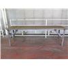 Image 1 : Metal Table with Wheels 96" x 24" x 31H