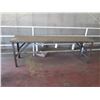 Image 1 : Metal Table with Wheels 96" x 24" x 31H