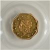 Image 3 : 1860 $1 Gold Coin PCGS MS62 BG-1102