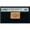 Image 1 : 5 Cent First Issue Fractional Note PMG 64EPQ