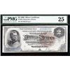 Image 1 : 1886 $2 Silver Certificate PMG 25