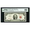 Image 1 : 1963 $2 STAR Legal Tender Note PMG 66EPQ