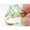 Certified Gem 2.50 ct Yellow & White Sapphire Ring 14kt