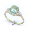 Certified Gem 1.00 ct Emerald & VS Diamond Ring 14kt