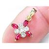 Image 1 : Anitque 4.75 ct Certified Ruby & VS Diamond Ring 14kt