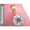 Image 1 : 1.00 ct Peridot & Diamond Pendant 14k Gold CERT
